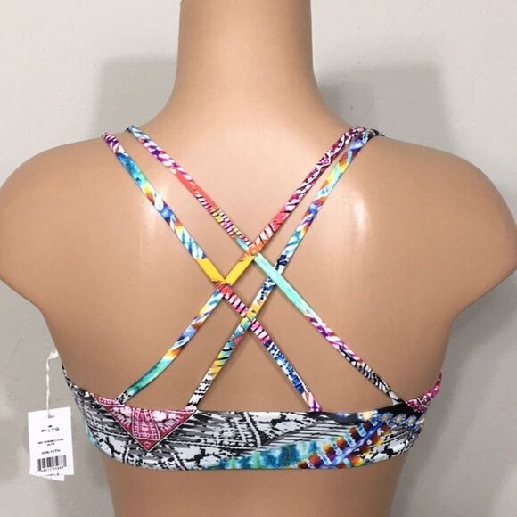PILYQ multicolored reversible bikini set. NWT - Picture 7 of 16